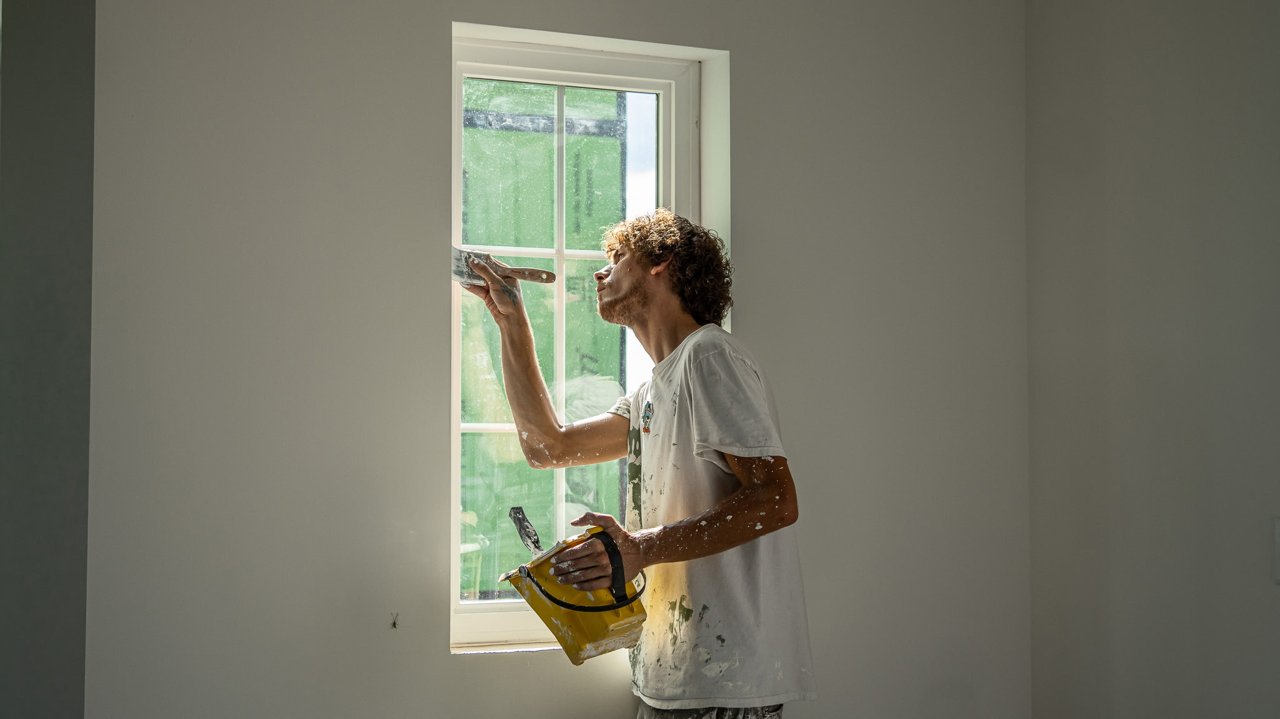 Interior window painting